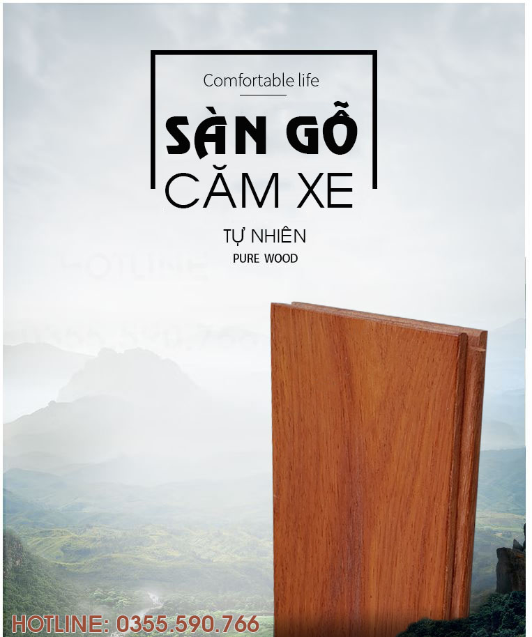 sàn gỗ căm xe tự nhiên cao cấp